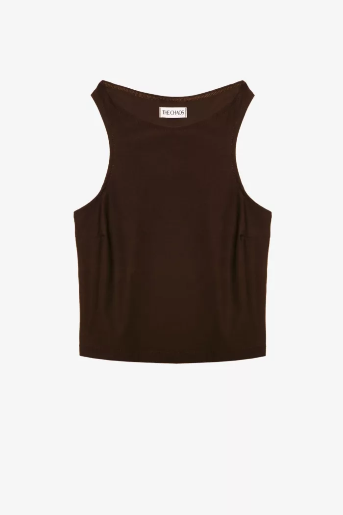 Bianca brown tank top vista 2